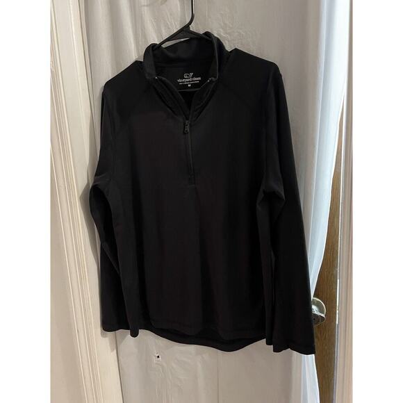 Vineyard Vines Men’s Black 1/2 Zip Pullover Size M - Picture 1 of 5